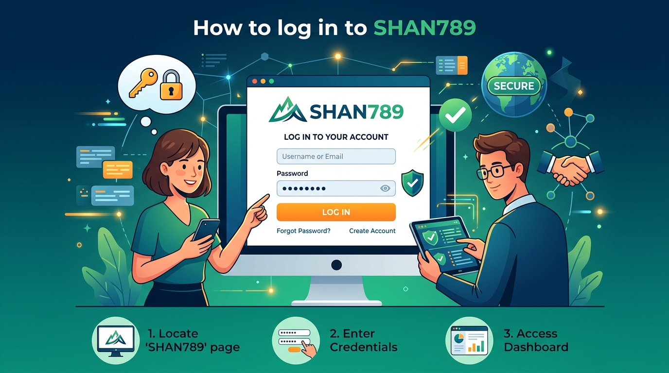 SHAN789 သို့ အကောင့်ဝင်ရောက်ပုံ အဆင့်ဆင့်