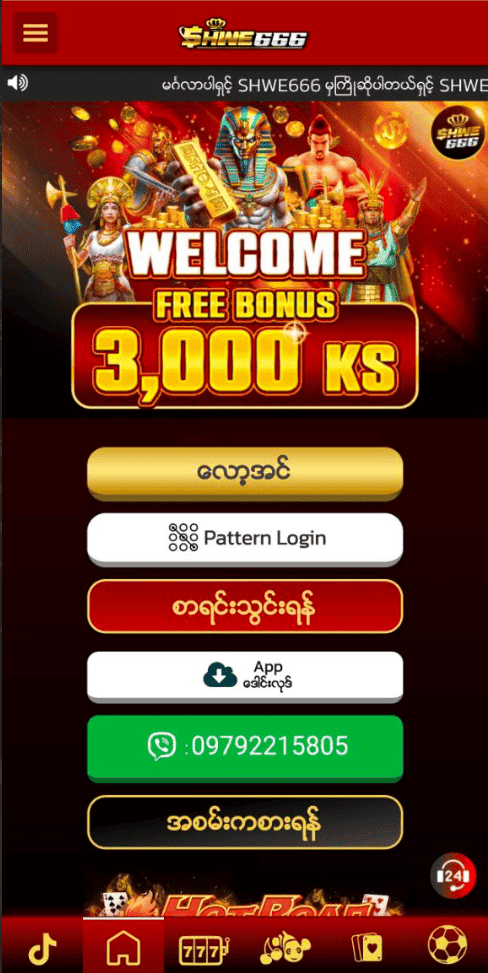 shwe666 register